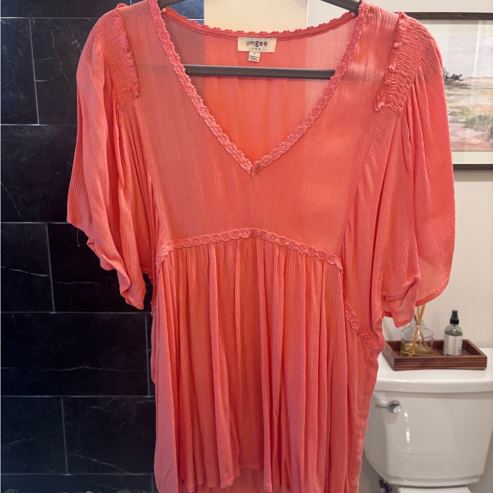 Umgee Women's Coral Top